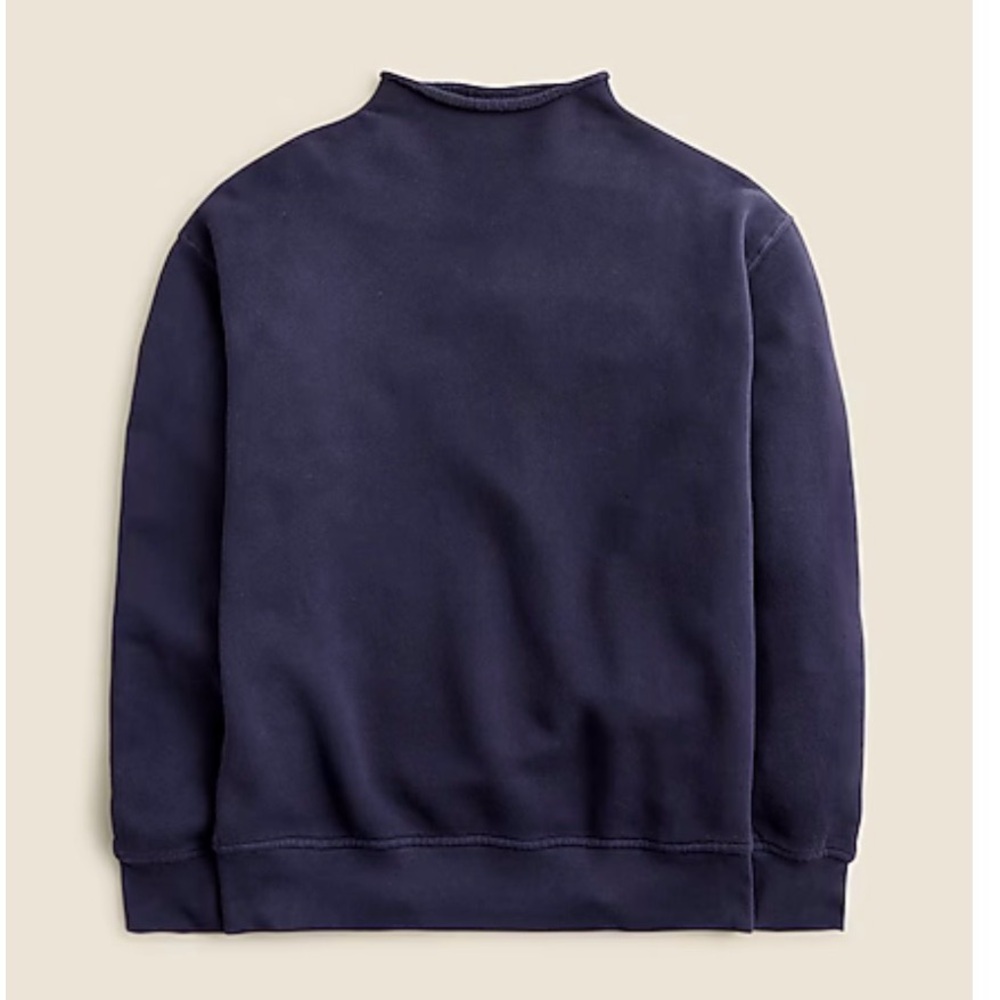 J. Crew women’s heritage terry roll neck sweatshirt
